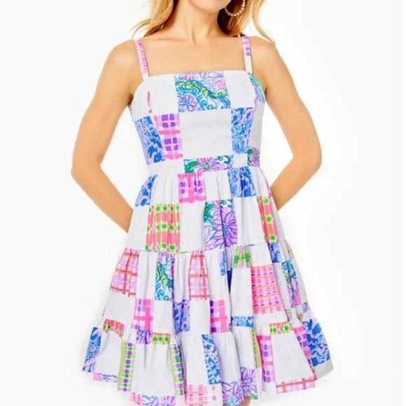 Lilly Pulitzer Dresses & Skirts - Lilly Pulitzer Alision Patchwork Dress Multi Patch Me if You Can